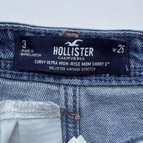 Hollister high rise mom shorts NWOT 26" - Picture 5 of 8